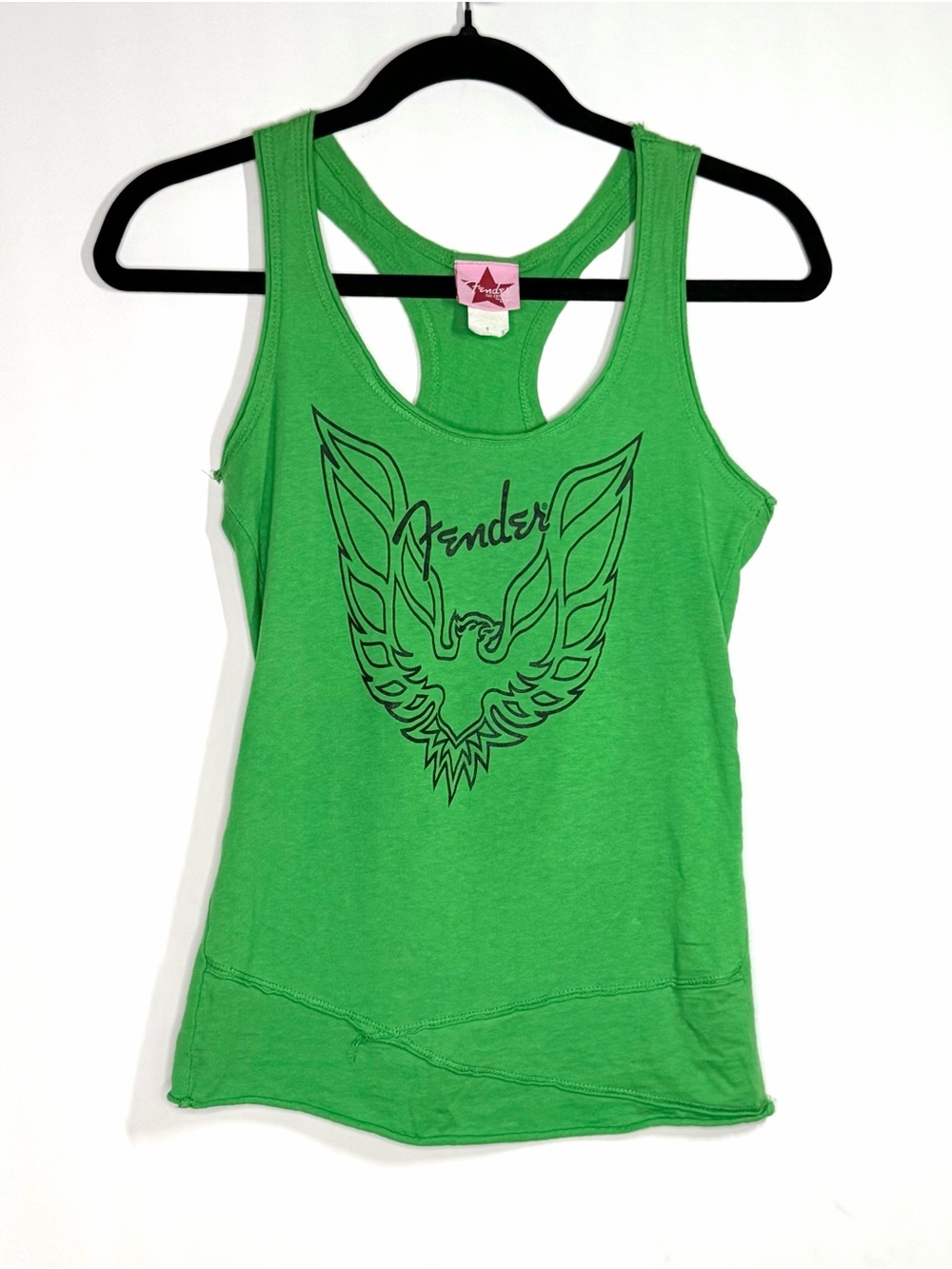 Fender Bright Green Graphic Racerback Tank